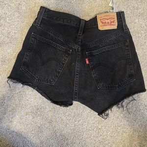 Levi's Black Cut off Shorts